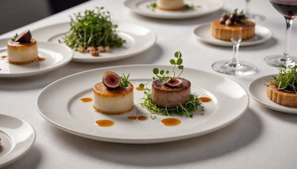 Menu gastronomique de saison raffine